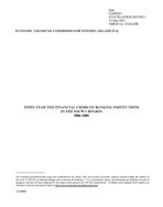 Effects of the Financial Crisis on Banking Institutions in the ESCWA Region, 2006-2009 cover