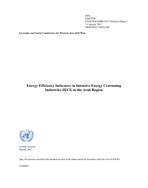 Energy Efficiency Indicators in Intensive Energy Consuming Industries (IECI) in the Arab Region cover