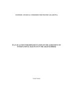 Plan of Action for Implementation of the Agreement on International Railway in the Arab Mashreq cover